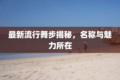 最新流行舞步揭秘，名称与魅力所在