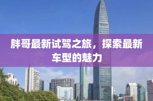 胖哥最新试驾之旅，探索最新车型的魅力