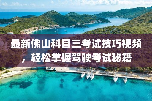 最新佛山科目三考试技巧视频，轻松掌握驾驶考试秘籍