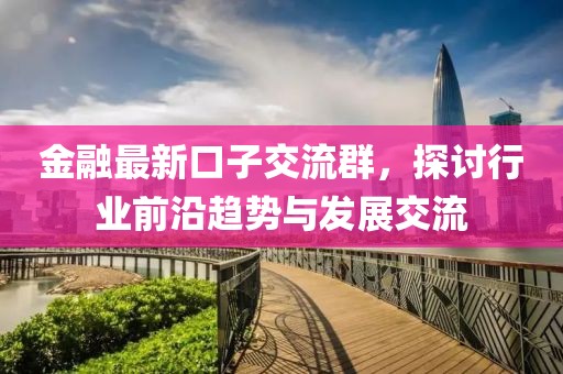 金融最新口子交流群，探讨行业前沿趋势与发展交流
