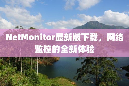 NetMonitor最新版下载，网络监控的全新体验