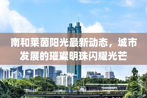 南和莱茵阳光最新动态，城市发展的璀璨明珠闪耀光芒