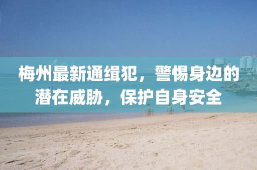 梅州最新通缉犯，警惕身边的潜在威胁，保护自身安全