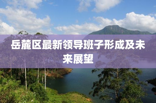 岳麓区最新领导班子形成及未来展望