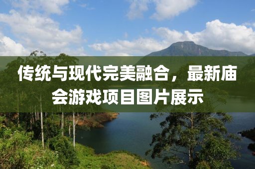传统与现代完美融合，最新庙会游戏项目图片展示
