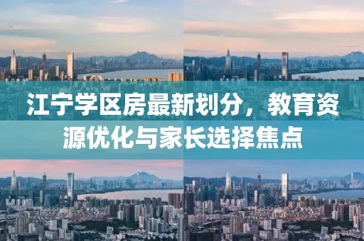 江宁学区房最新划分，教育资源优化与家长选择焦点