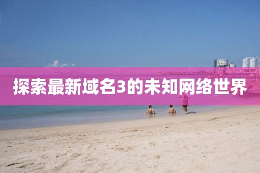 探索最新域名3的未知网络世界