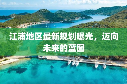 江浦地区最新规划曝光，迈向未来的蓝图
