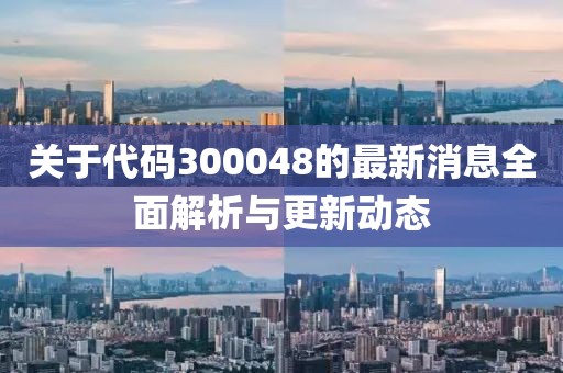 关于代码300048的最新消息全面解析与更新动态