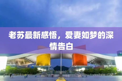 老苏最新感悟，爱妻如梦的深情告白