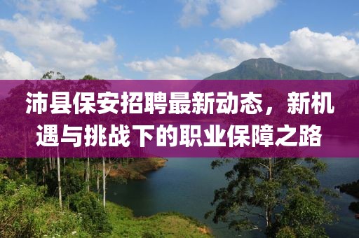 沛县保安招聘最新动态，新机遇与挑战下的职业保障之路