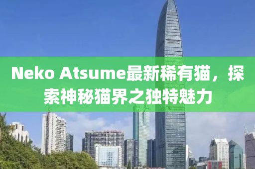 Neko Atsume最新稀有猫，探索神秘猫界之独特魅力