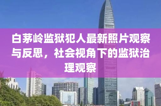 白茅岭监狱犯人最新照片观察与反思，社会视角下的监狱治理观察