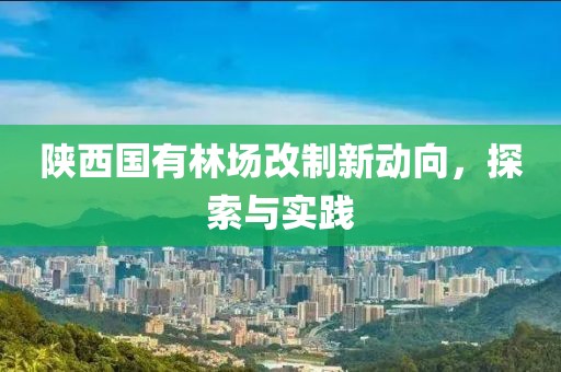 陕西国有林场改制新动向，探索与实践