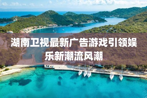 湖南卫视最新广告游戏引领娱乐新潮流风潮