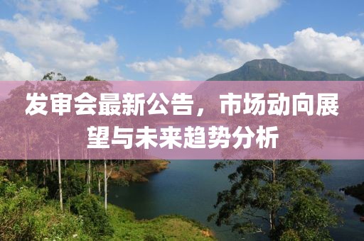 发审会最新公告，市场动向展望与未来趋势分析