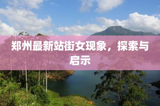 郑州最新站街女现象，探索与启示