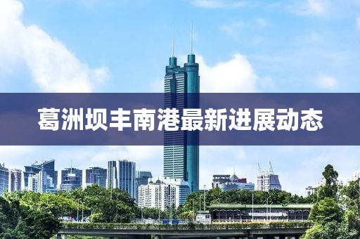 葛洲坝丰南港最新进展动态
