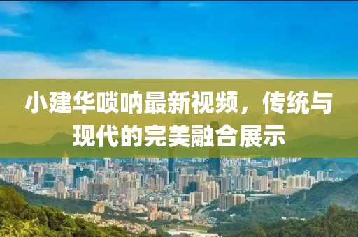 小建华唢呐最新视频，传统与现代的完美融合展示