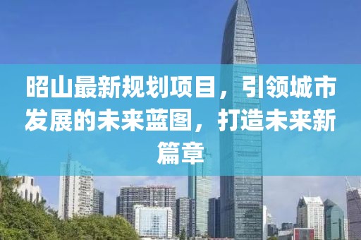 昭山最新规划项目，引领城市发展的未来蓝图，打造未来新篇章