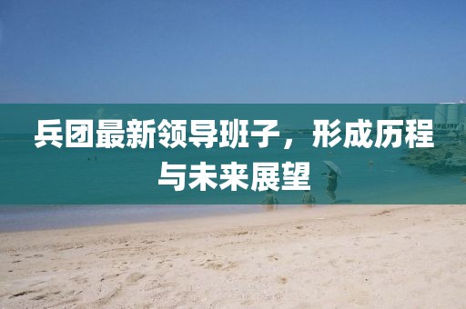 兵团最新领导班子，形成历程与未来展望