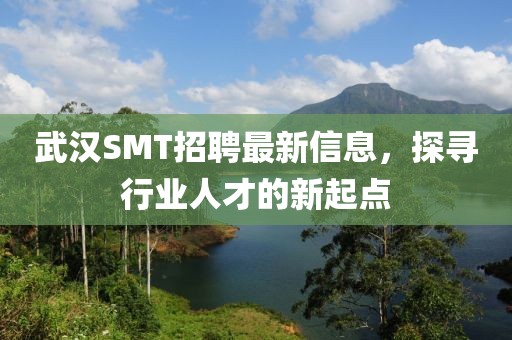 武汉SMT招聘最新信息，探寻行业人才的新起点