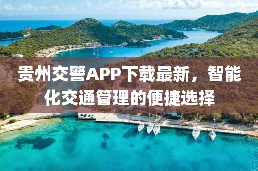 贵州交警APP下载最新，智能化交通管理的便捷选择