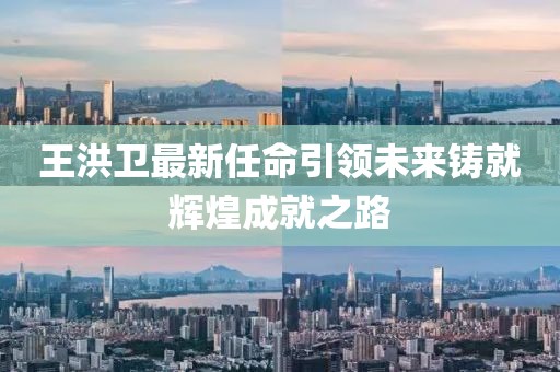 王洪卫最新任命引领未来铸就辉煌成就之路