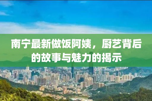 南宁最新做饭阿姨，厨艺背后的故事与魅力的揭示