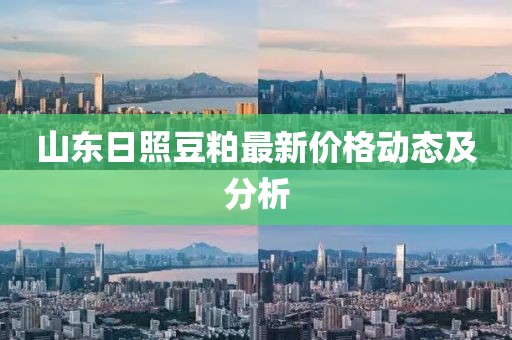 山东日照豆粕最新价格动态及分析