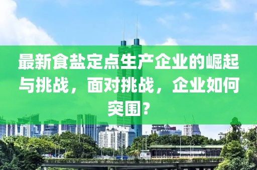 最新食盐定点生产企业的崛起与挑战，面对挑战，企业如何突围？