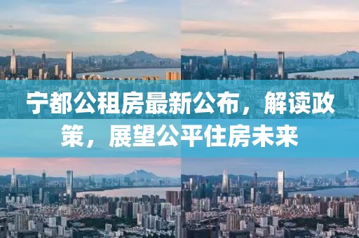 宁都公租房最新公布，解读政策，展望公平住房未来