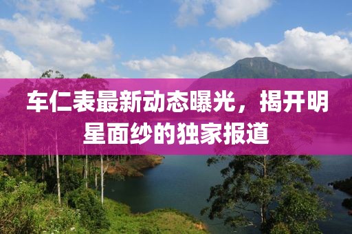 车仁表最新动态曝光，揭开明星面纱的独家报道