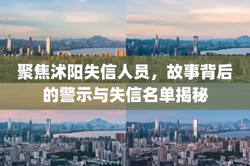 聚焦沭阳失信人员，故事背后的警示与失信名单揭秘