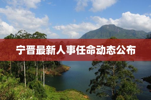 宁晋最新人事任命动态公布