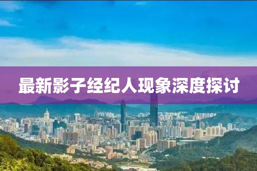 最新影子经纪人现象深度探讨