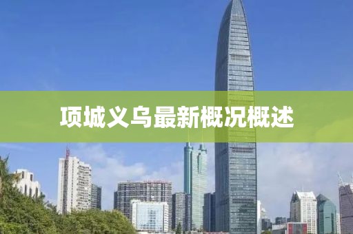 项城义乌最新概况概述