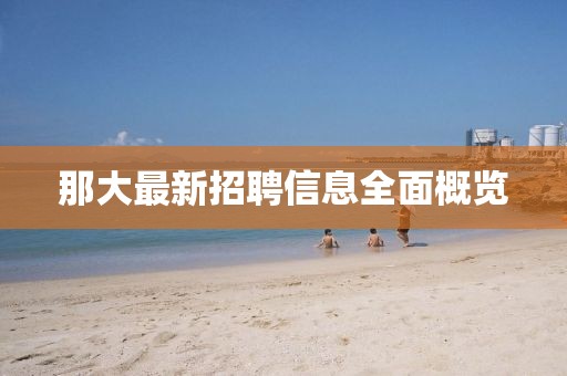 那大最新招聘信息全面概览