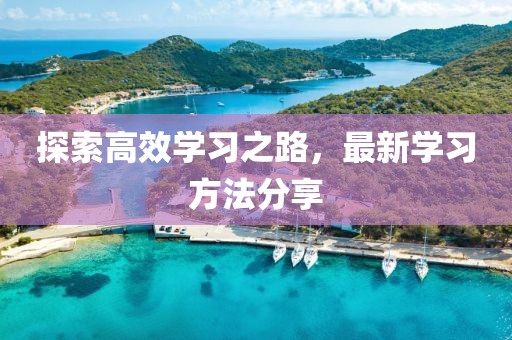 探索高效学习之路，最新学习方法分享