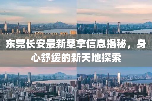 东莞长安最新桑拿信息揭秘，身心舒缓的新天地探索