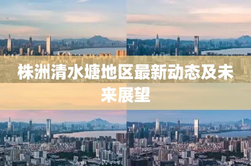 株洲清水塘地区最新动态及未来展望