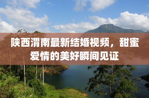陕西渭南最新结婚视频，甜蜜爱情的美好瞬间见证