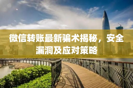 微信转账最新骗术揭秘，安全漏洞及应对策略