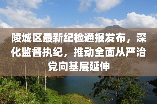 陵城区最新纪检通报发布，深化监督执纪，推动全面从严治党向基层延伸