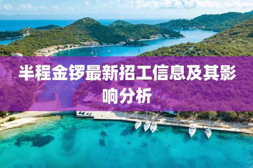 半程金锣最新招工信息及其影响分析