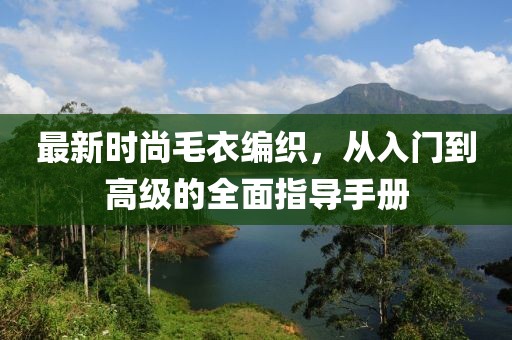 最新时尚毛衣编织，从入门到高级的全面指导手册