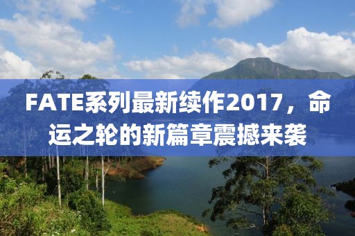 FATE系列最新续作2017，命运之轮的新篇章震撼来袭