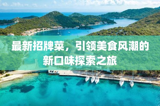 最新招牌菜，引领美食风潮的新口味探索之旅