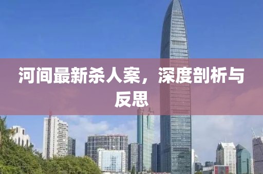河间最新杀人案，深度剖析与反思