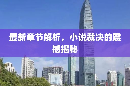 最新章节解析，小说裁决的震撼揭秘